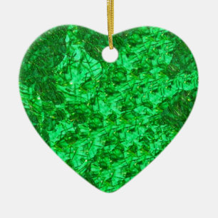 Ornamento verde magnífico del corazón