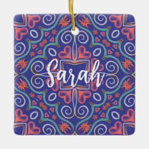 Ornamento vibrante con rizos