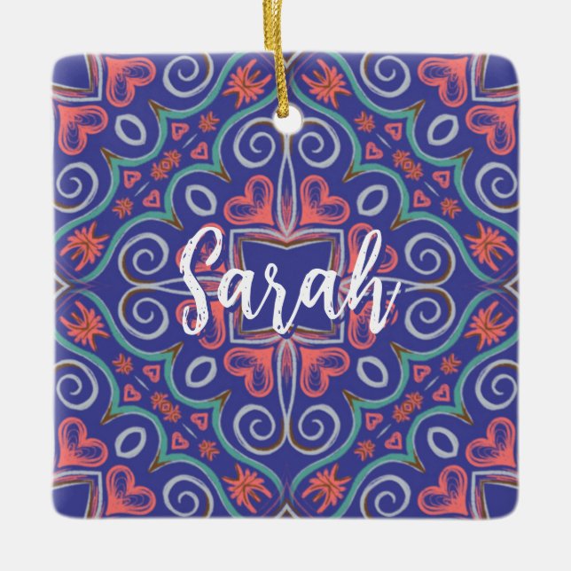 Ornamento vibrante con rizos (Anverso)