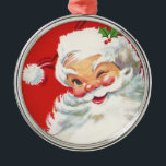 Ornamento victoriano de Santa Claus<br><div class="desc">Haz que tus Navidades sean especiales con estos adornos de Navidad vintage. Conservar los adornos con diseños victorianos completamente restaurados para la mejor calidad de impresión. Fácil de personalizar con nombre y fecha.</div>