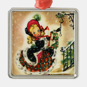 Ornamento vintage de "Miss Belle"
