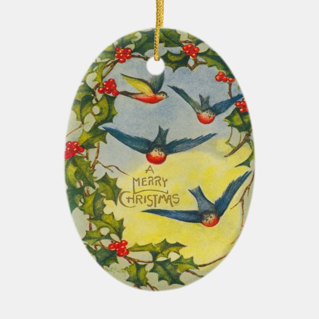 Ornamento vintage de Navidad (Frente)