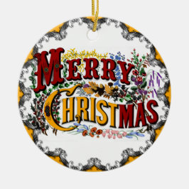 Ornamento Vintage Merry Christmas