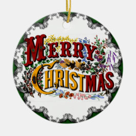Ornamento Vintage Merry Christmas