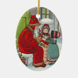 Ornamento vintage noruego de Navidad