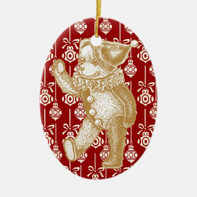 Ornamento vintage Teddy Bear (Frente)