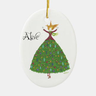 Ornamento "vivo" de la Árbol-falda