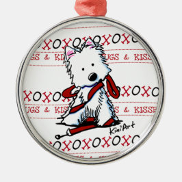Ornamento Westie Hugs & Kisses Premium