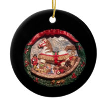 ORNAMENTO XMAS DEL COLECTOR DE CABALLOS DE ROCKING