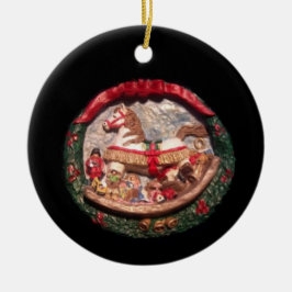 ORNAMENTO XMAS DEL COLECTOR DE CABALLOS DE ROCKING