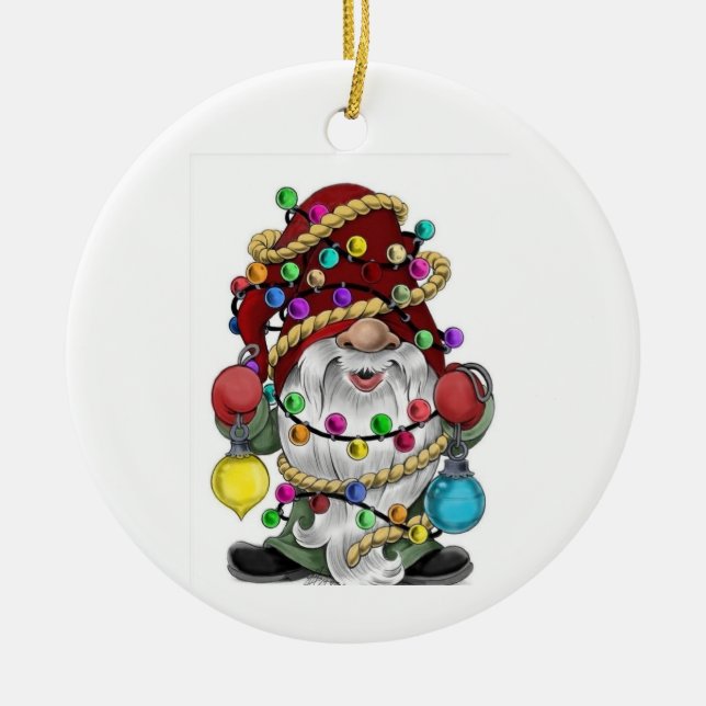 ORNAMENTO Y REGALO DE "FESTIVE NAVIDADES GNOME" (Frente)