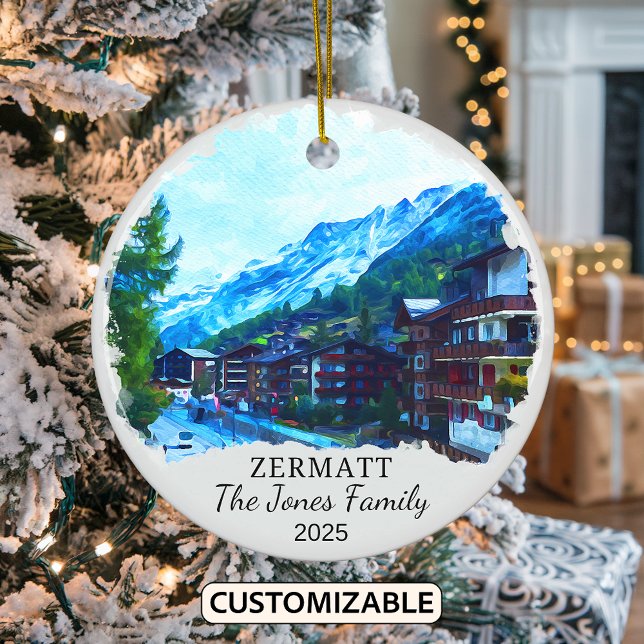 Ornamento Zermatt personalizado, Suiza (Subido por el creador)