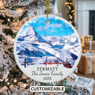 Ornamento Zermatt personalizado, Suiza