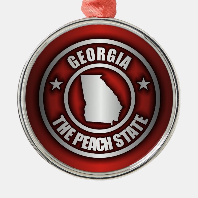 Ornamentos "Acero de Georgia" (rojo) (Frente)