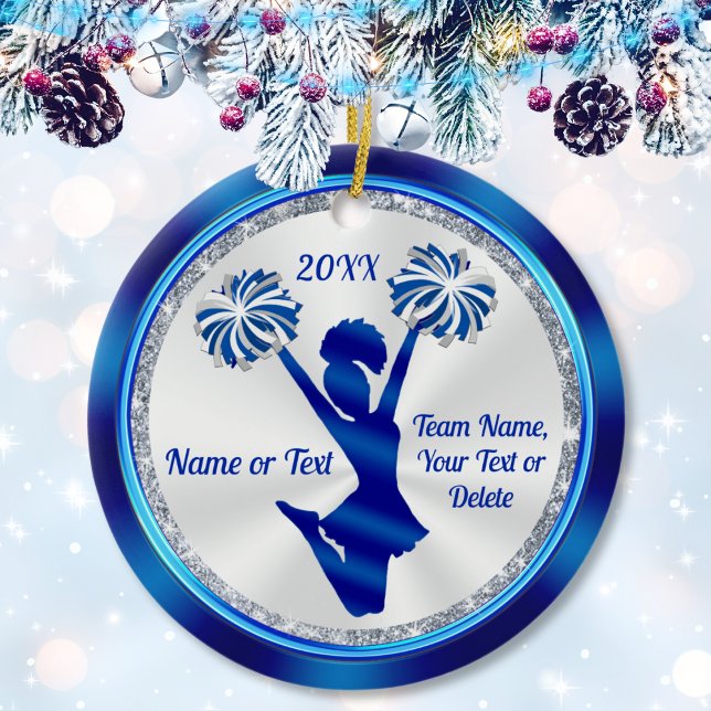 Ornamentos animadores, Regalos de vítores personal (Cheer Christmas Ornaments. Cheer Ornaments. Cheerleading gifts for cheerleaders. Cheer gifts.)