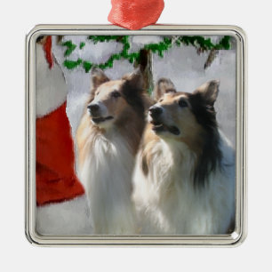 Ornamentos ásperos de los regalos del navidad del