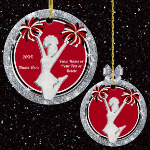 Ornamentos baratos rojos, blancos, negros, platead