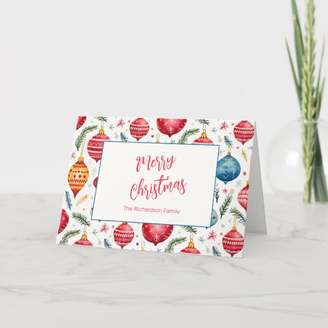 Ornamentos caprichosos de Navidad vintage (Anverso)