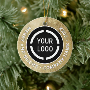 Ornamentos comerciales de personalizados negros y