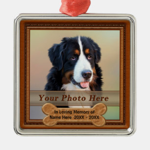 Ornamentos conmemorativos de perros y fotos person