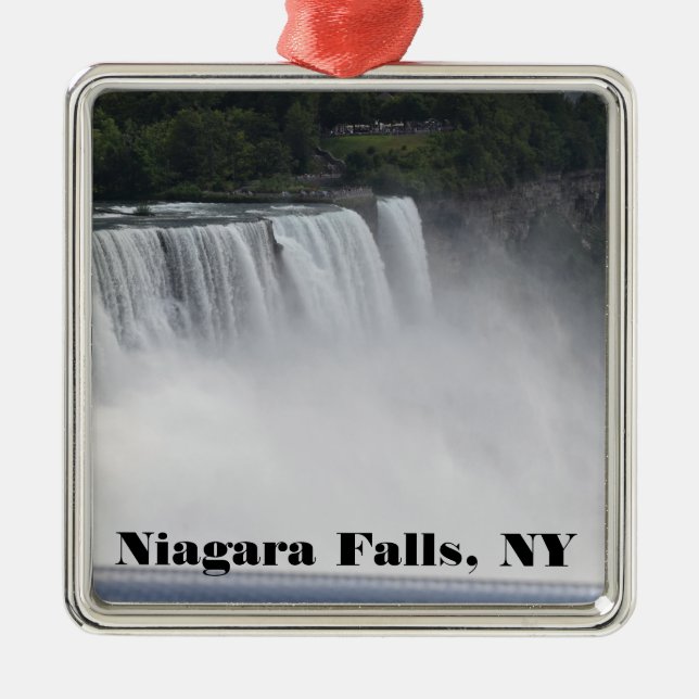 Ornamentos Cuadrados Premium de las Cataratas del  (Frente)