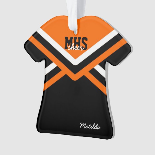 Ornamentos de acrílico uniformes de la animadora (Anverso)