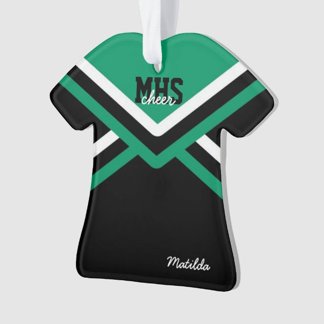 Ornamentos de acrílico uniformes de la animadora (Anverso)