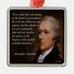 Ornamentos de Alexander Hamilton "Enemy Leader"