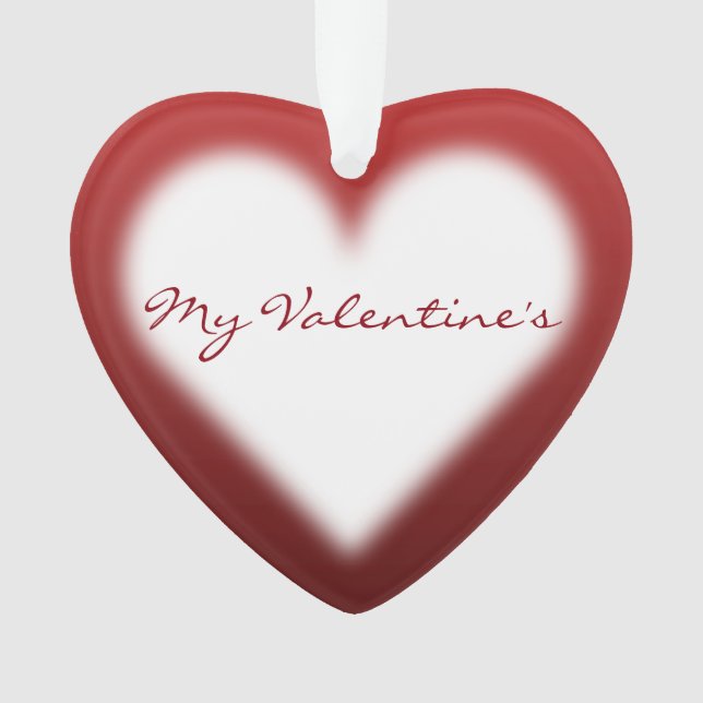 Ornamentos de amor personalizados de San Valentín (Anverso)