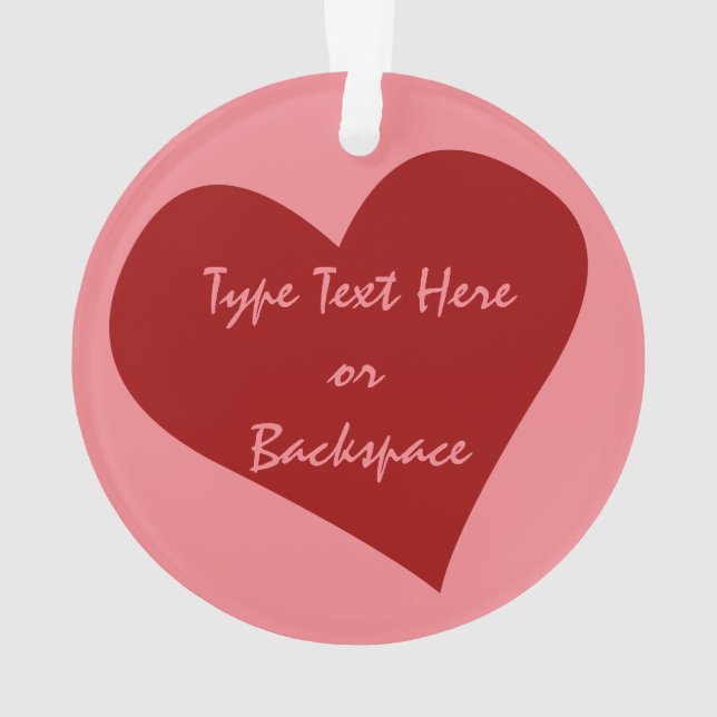 Ornamentos de amor personalizados de San Valentín (Reverso)