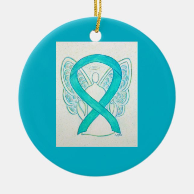 Ornamentos de ángel de la cinta de la toma de conc (Frente)