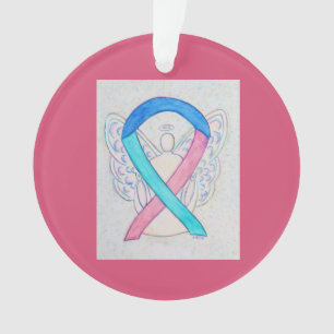 Ornamentos de ángel de la cinta de sensibilización