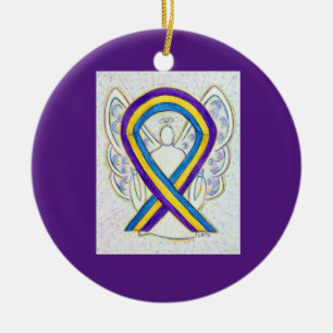 Ornamentos de ángel de la cinta de sensibilización
