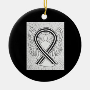 Ornamentos de ángel de la cinta de sensibilización