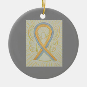 Ornamentos de ángel de la cinta de sensibilización