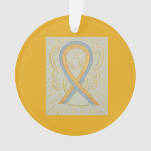 Ornamentos de ángel de la cinta de sensibilización