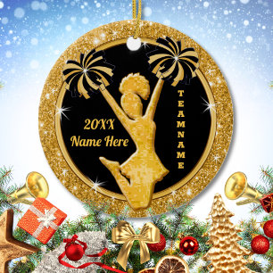 Ornamentos de animadores de Personalizado de oro n