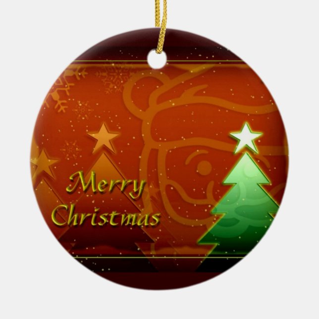 Ornamentos de árbol de Navidad (Frente)
