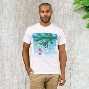 Ornamentos de árbol de navidad con camiseta