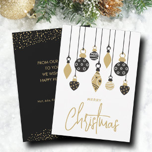 Ornamentos de árbol de Navidad de moda