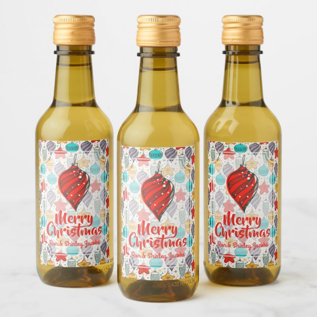 Ornamentos de árbol de navidad de vacaciones vinta (Botellas)