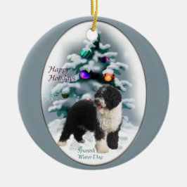 Ornamentos de árbol de navidad para perros de agua