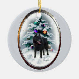 Ornamentos de árbol de Navidad Schipperke