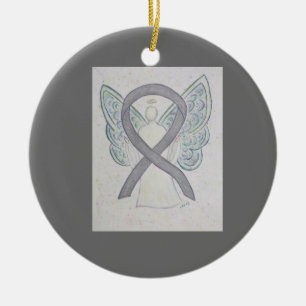 Ornamentos de arte Angel de Cinta de Conciencia Pl