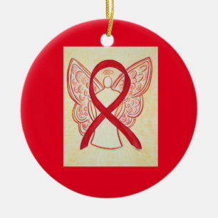 Ornamentos de arte Angel de Cinta de Conciencia Ro