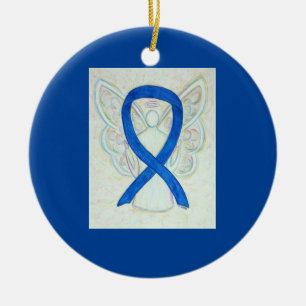 Ornamentos de arte de la cinta azul Angel Personal