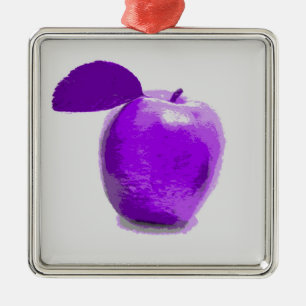 Ornamentos de arte de pintura de Apple morado