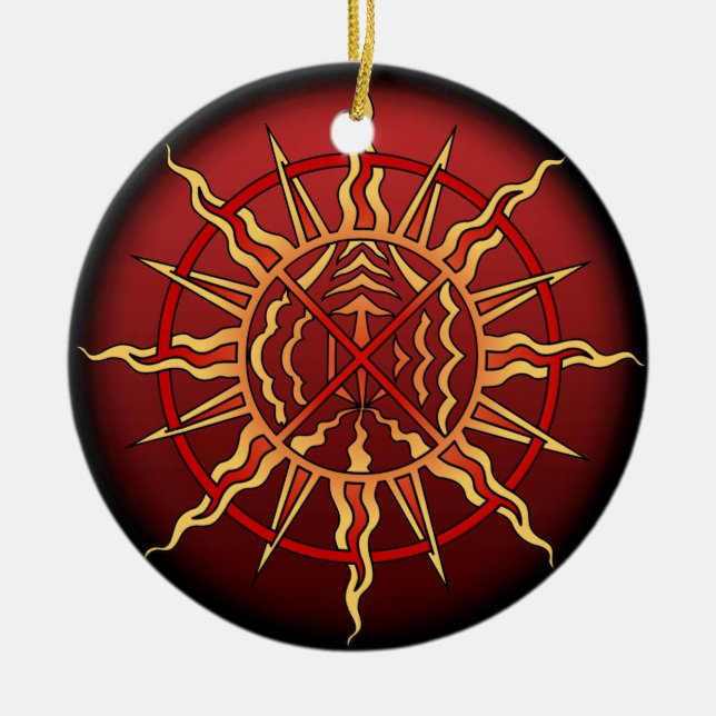 Ornamentos de arte nativos de las primeras nacione (Frente)