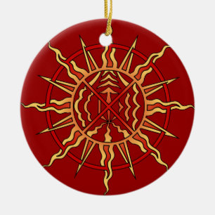 Ornamentos de arte nativos de las primeras nacione
