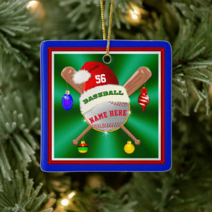 Ornamentos de béisbol personalizados baratos para 